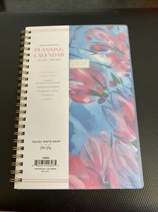 WILDFLOWERS small Academic Monthly Planning Calendar JULY 2023 - JUNE 2024 - Picture 1 of 5