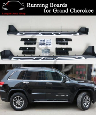 Tabla de correr apta para Jeep Grand Cherokee 2011-2019 barras Nerf escalón lateral Foto 1 de 4