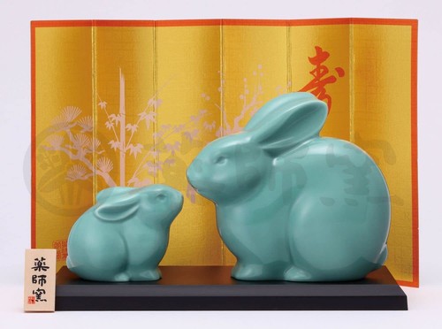 Japanese Zodiac ETO 2023 Year of Rabbit and Baby Rabbit Set Ornament ...