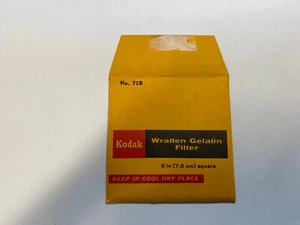 KODAK WRATTEN GELATIN FILTER NO. 72B 3" /7.6cm Square opened - Picture 1 of 2