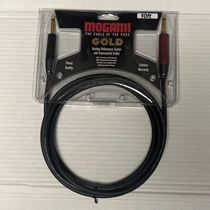 Mogami Gold Instrument Silent S-10 Straight Instrument Cable 10ft  801813170580 - Picture 1 of 2