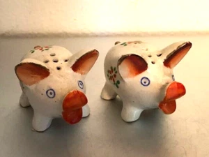 Pig W/ Big Lips Salt & Pepper Shakers Vintage Japan - Bild 1 von 6