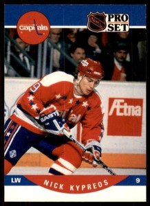 Nick Kypreos 1990-91 Pro Set #551 Washington Capitals