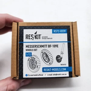 Reskit 1/72 Messerschmitt Bf-109E Wheels Set (Weighted) RS72-0339 Model Airplane - Picture 1 of 4
