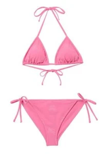 NEU BURBERRY BUBBLE GUM PINK EKD PFERDEFÄHRE DRUCK 2-TEILIG BIKINI BADEANZUG MEDIUM - Bild 1 von 7