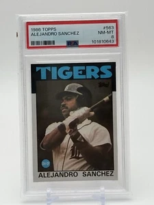 Alejandro Sanchez Detriot Tigers 1986 Topps #563 PSA 8 - Bild 1 von 2