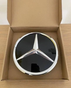 Mercedes Stemma Griglia Emblema Logo Frontale Black A1778884200 W177 W247 W205 - Foto 1 di 4