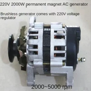 Pulley-Type Permanent Magnet Copper-Wound High-Power Brushless Alternator - Picture 1 of 12