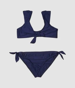 $56 Splendid USA Kid's Girl's Blue Stretch Two-Piece Bikini Set Swimwear Size 16 - Picture 1 of 1