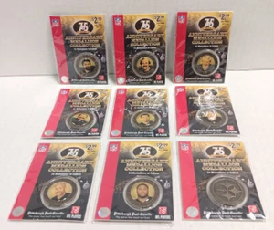 STEELERS 75TH SEASON ANNIVERSARY MEDALLION SET 32 OF 34 MISSING GREENE & LAMBERT - Picture 1 of 6