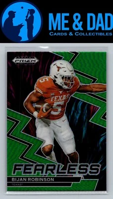 2023 Panini Prizm #F-21 Bijan Robinson Green Prizm - Image 1 of 2