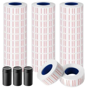 30 rollos 15000 piezas etiquetas de pistola de precio blanco para marcador de precios blanco Mx-5500 - Imagen 1 de 1