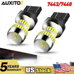AUXITO White Bright 7440 7443 LED Reverse Backup Light Bulb Replace Halogen EAC - Picture 1 of 16