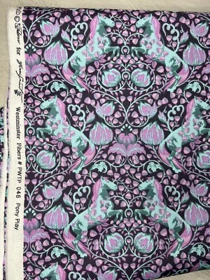 Poni de campo de zorro de tela rosa Tula Play Dusk pieza de 2 yardas fuera de stock Foto 1 de 4