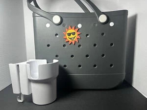 Rubber Beach Bag With Cup Holder. Brand New ! - Picture 1 of 8