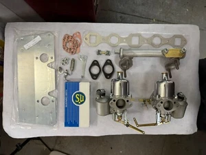 MGA H4 SU CARBURETTORS 1" 1/2 FULLY REFURBISHED CARBS AUC943 SET UP 1588 1600 - Picture 1 of 13