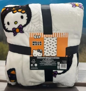 New! Sanrio Hello Kitty In Cat Costume Halloween Blanket 60x90”! - Picture 1 of 6