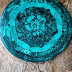 18 Zoll runder Malachit Stein Couchtisch Handgefertigt Luxus Wohnzimmer Möbel... - Bild 1 von 8