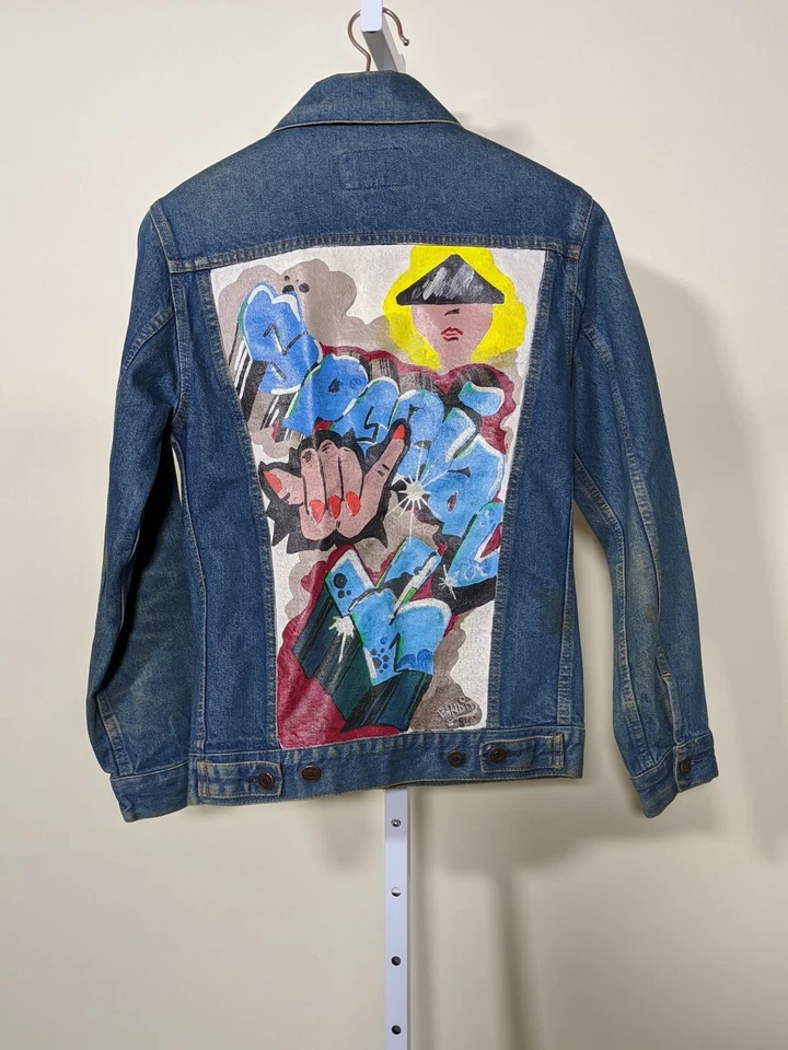 Gap Vintage 80s Pioneer Type 3 Denim Jacket NYC Graffiti SPECIAL K "Bandit" 1984 - Image 1 of 4