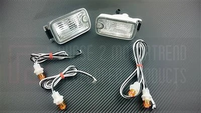 PHASE 2 JDM TYPE-X DUAL POST FRNT POSITION LED LIGHTS FOR NISSAN 240SX 180SX S13 - Изображение 1 из 1