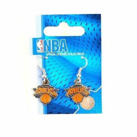 NEW YORK KNICKS EARRINGS NBA DANGLE WITH TEAM LOGO Cover