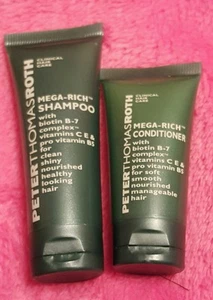 Peter Thomas Roth mega-rich shampoo + conditioner travel size set - Picture 1 of 2