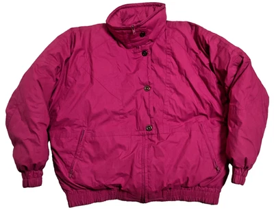 Abrigo acolchado rosa magenta Pacific Trail para mujer chaqueta forrada aislada cremallera completa M Foto 1 de 4