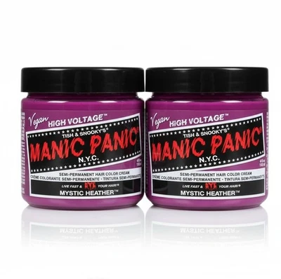 [Paquete de 2] Tinte de cabello semipermanente vegano Manic Panic 40z [Mystic Heather] Foto 1 de 4
