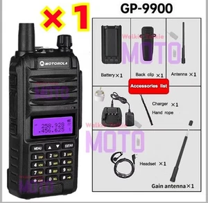 Motorola GP 9900 Radio 50W HIGH POWER 23800MAH MARINE U/V DUAL BAND FM FAST DHL - Picture 1 of 9