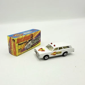 Matchbox Superfast 55 Mercury Police Station Wagon mit Motorhaube & Türetiketten - Bild 1 von 13