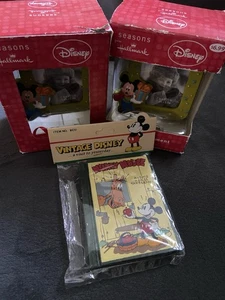 Disney Mickey Mouse Sein Pferd Tanglefoot & 2 Mickey Mouse Rahmen Ornamente - Bild 1 von 9