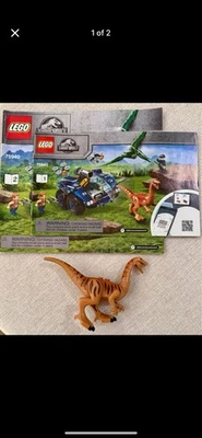 LEGO JURASSIC WORLD 75940 Gallimimus & Pteranodon Breakout Inst. & mini Figure - Image 1 of 2