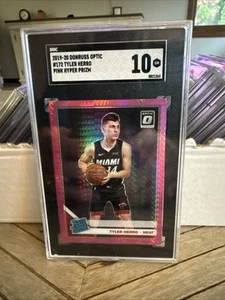 2019-20 Donruss Optic #172 Tyler Herro RC Pink Hyper Prizm SGC 10 Gem Mint - Picture 1 of 2