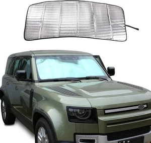 Front Windshield Sun Shade UV Blocker Reflector Fits 20-24 Defender 90 110 130 - Foto 1 di 7
