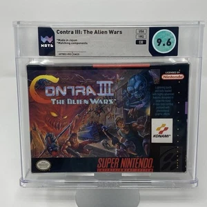 Contra III The Alien Wars SNES WATA 9.6 CIB 1992 copia completa da collezione - Foto 1 di 10