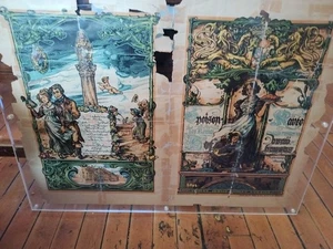 Antique 1890 Large German Festival Menu Hand Written Fancy Cool München Konïg - Picture 1 of 19