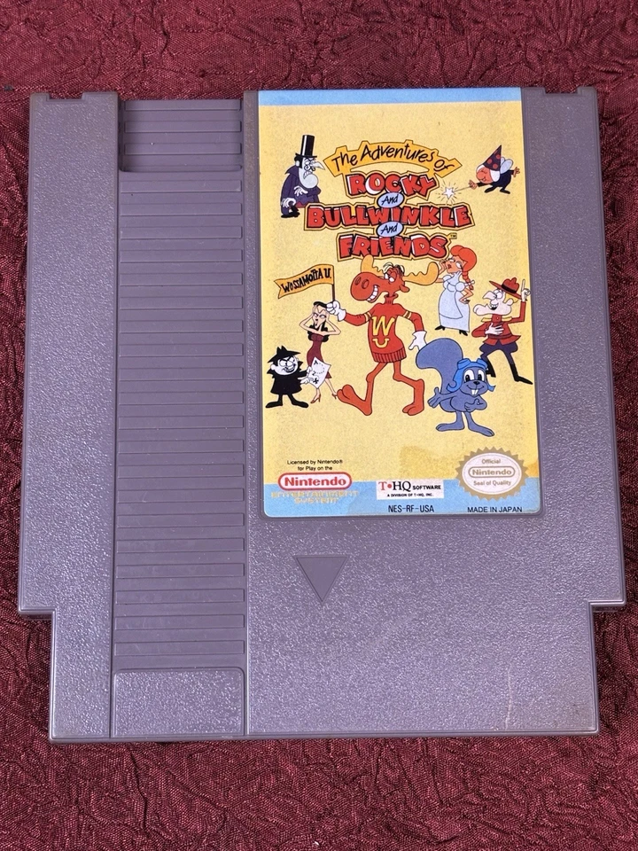 The Adventures of Rocky and Bullwinkle and Friends Nintendo NES Cartridge Only - Image 1 of 1