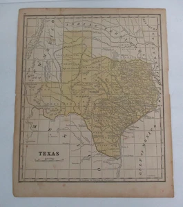 Map of TEXAS from 1855 Smith's Geography Published by Daniel Burgess - Picture 1 of 2