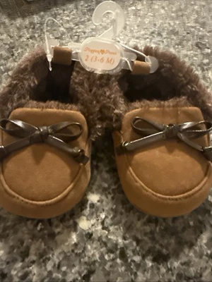 Baby Boy Slippers 3-6 Months By Stepping Stones - Image 1 of 2