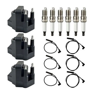 3X OEM Ignition Coil & Iridium Spark Plugs & Wires for Buick Chevy Pontiac DR39 Foto 1 de 4