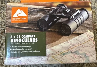 OZARK TRAiL 8x21 compact BINOCULARS outdoor equipment - Image 1 of 2