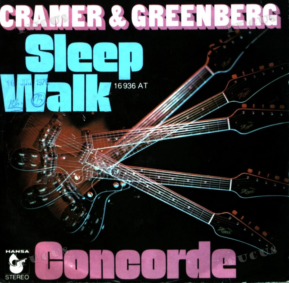 Cramer & Greenberg - Sleep Walk / Concorde 7in (VG/VG) .* - Image 1 of 1