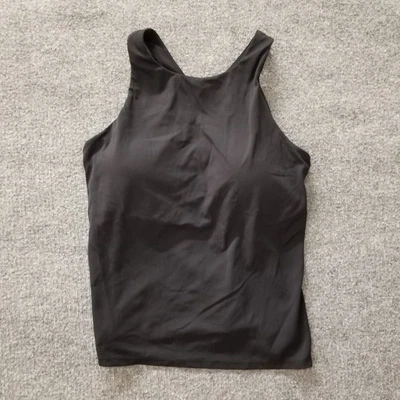 Sutiã CRZ YOGA Feminino Regata XL Preto Sólido Embutido Logotipo Elástico Racerback - Imagem 1 de 4