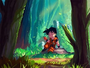 Anime a happy gohan eating after fight dragon ball Playmat Gaming Mat - Picture 1 of 1