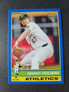 Grant Holman 2025 Topps Heritage Rookie RC Blue Border - Bild 1 von 2