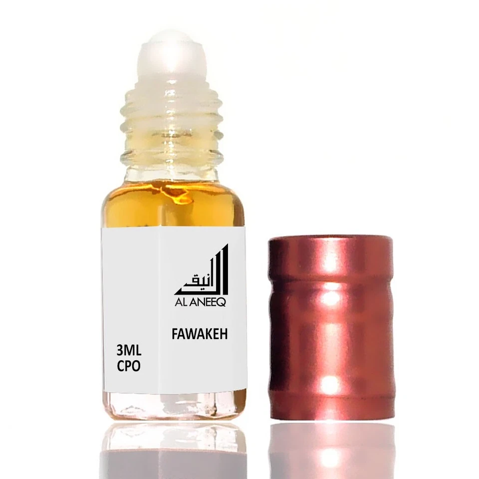 AL ANEEQ Fawakeh Concentrated Perfume Oil Unisex Fragrance Roll On Alcohol free 3ml