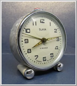 Soviet Vintage Slava Alarm Clock USSR 1980's~Perfect Condition #19525 - Picture 1 of 10