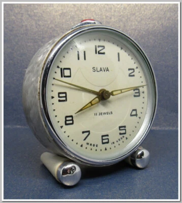 Soviet Vintage Slava Alarm Clock USSR 1980's~Perfect Condition #19525 - Image 1 of 4