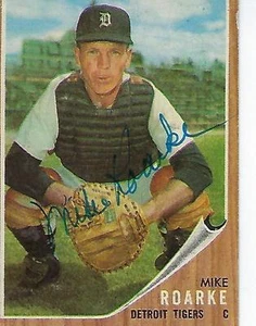 Topps #87 1962 firmado por Mike Roarke - Tigres de Detroit - Imagen 1 de 1
