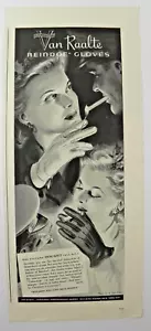 1942 Van Raalte Reindoe Gloves Print Ad ~ WWII ~" Because You Love Nice Things" - Picture 1 of 7